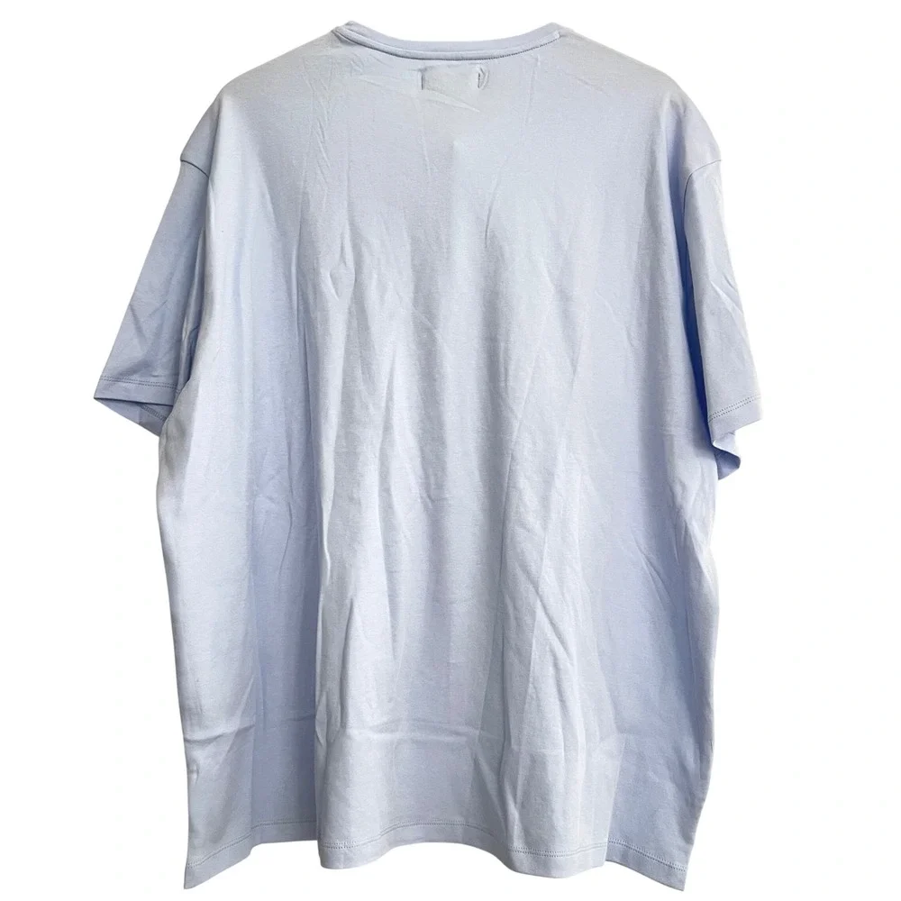 Banana Republic Men's Light Blue Luxury Touch Crewneck TShirt XXL Cotton NWT